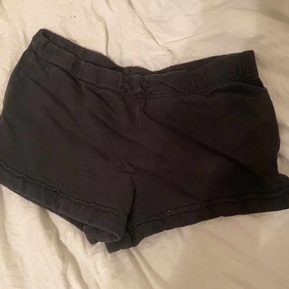 Black booty shorts